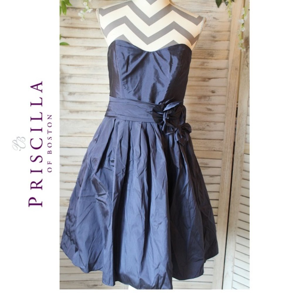 Priscilla of Boston Blue Dress (241)